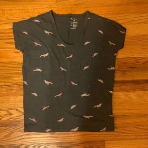 GAP multicolor bird t-shirt